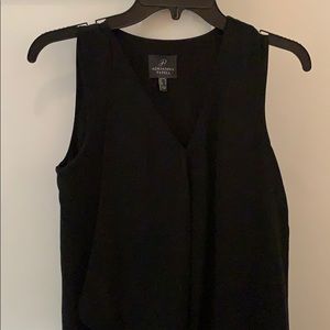 Mid length black sleeveless adrianna papell dress